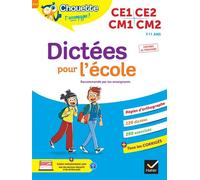 Chouette - Dictées pour l'école CE1/CE2/CM1/CM2 Cahier d'entraînement recommandé par les enseignants - Sophie Valle - Hatier - broché - Scolaire / Universitaire