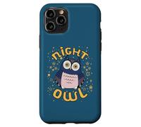 Chouette d'observer Le Ciel étoilé la Nuit. Coque pour iPhone 11 Pro