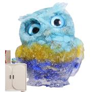 Chouette en, Petite Figurine de Chouette | Figurines d'animaux Hibou en de 2,4 Pouces | Décoration de Hibou élégante pour Bureau, Salon, décoration de Voiture, améliore l'ambiance du Lieu de Travail