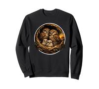 Chouette en Pierre Mignonne ornithologue ornithologue printanier Hibou Sauvage Sweatshirt