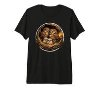 Chouette en Pierre Mignonne ornithologue ornithologue printanier Hibou Sauvage T-Shirt Haut de Gamme