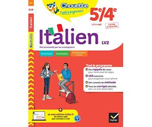 Chouette - Italien 5e/4e - LV2 (A1+, A2): cahier de révision et d'entraînement recommandé par les enseignants