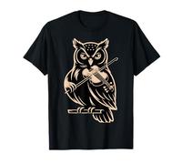 Chouette Jouant du Violon Classique Orchestre Musique T-Shirt