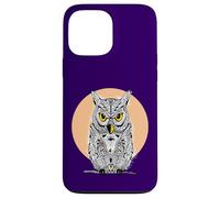 Chouette Lune Conspiration Secrète Oiseau Forêt Mystique Coque pour iPhone 13 Pro Max