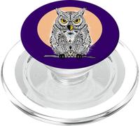 Chouette Lune Conspiration Secrète Oiseau Forêt Mystique PopSockets PopGrip pour MagSafe