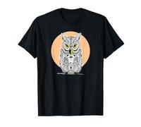 Chouette Lune Conspiration Secrète Oiseau Forêt Mystique T-Shirt