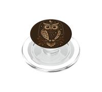 Chouette Lune forêt Faune Mystique Nature bohémienne PopSockets PopGrip pour MagSafe