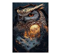 Chouette Lune Forêt Puzzle Mini 1000 Pièces pour Adultes