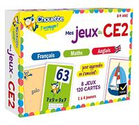 Collectif – Mes jeux du CE2 – Français, maths, anglais – 8 jeux éducatifs, 120 cartes – Hatier