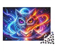 Chouette Montagne Espace 1000 Pièces Mini Puzzle pour Famille Éducatif