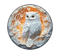 Chouette Puzzles Sculpture en Papier Animal en Bois Puzzle Dur pour Adultes Bird Thanksgiving Noël Bois Adulte Adulte Nouvel An Fêtes de Mariage