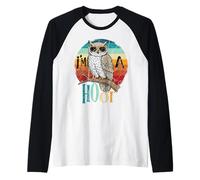 Chouette rétro Jeu de Mots Je suis Un Amoureux des Oiseaux Manche Raglan