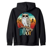Chouette rétro Jeu de Mots Je suis Un Amoureux des Oiseaux Sweat à Capuche