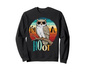 Chouette rétro Jeu de Mots Je suis Un Amoureux des Oiseaux Sweatshirt