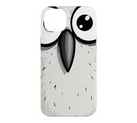 Chouette rigolote aux Grands Yeux, Dessin Mignon Coque pour iPhone 14 Plus