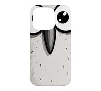 Chouette rigolote aux Grands Yeux, Dessin Mignon Coque pour iPhone 14 Pro