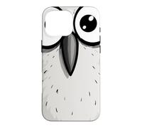 Chouette rigolote aux Grands Yeux, Dessin Mignon Coque pour iPhone 16 Pro Max