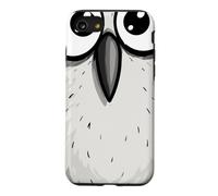 Chouette rigolote aux Grands Yeux, Dessin Mignon Coque pour iPhone SE (2020) / 7/8