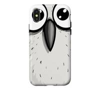 Chouette rigolote aux Grands Yeux, Dessin Mignon Coque pour iPhone X/XS