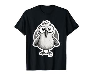 Chouette rigolote aux Grands Yeux, Dessin Mignon T-Shirt Graphique avec Valeur