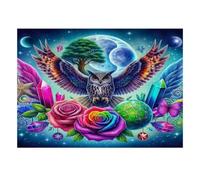 Chouette Rose Cristal Puzzle, 1000 Pièces Jeu Intérieur Adulte