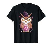 Chouette sorcière Mignonne avec Chaudron de Potion Magique T-Shirt