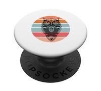 Chouette spirituelle Yoga Méditation Chamanique amérindienne PopSockets PopGrip Adhésif