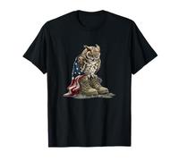 Chouette tragique avec Bottes de Champ de Bataille pour Les Amoureux symboliques T-Shirt