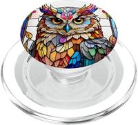 Chouette vitrail PopSockets PopGrip pour MagSafe