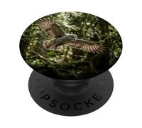 Chouette Volante forêt forêt Sauvage Oiseau scène PopSockets PopGrip Adhésif