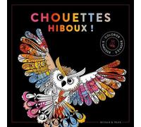 Black coloriage Chouettes hiboux