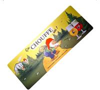 Chouffe, La Chouffe Tapis de Bar Décoratif, Dessous de Verre Antidérapant avec Illustration de GNOME pour Comptoir, Collection Brasserie Belge