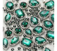 Choupee Lot de 130 strass à coudre avec dos en métal pour costumes, vêtements, robes, boucles d'oreilles, ceinture et chaussures