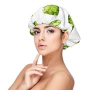 choux de Bruxelles,Bonnet de nuit en satin pour adulte - Bonnet de nuit élastique pour femme, couvre-cheveux de nuit
