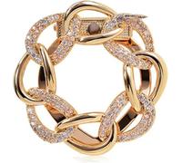 CHOUXUANGA Broches, Boucle d'écharpe, Scarf Ring, Clip, Rings Silk Buckle Brooch Ring Female Shirt for Women