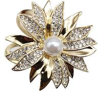 CHOUXUANGA Broches, Boucle d'écharpe, Scarf Ring, Clip, Rings Simple Brooch Silk Buckle Coat Square for Women