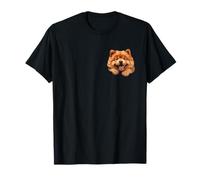 Chow Chow Chien Maman Papa Nouveau Chiot Regarder T-Shirt