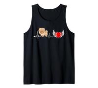 Chow Chow Dog Heartbeat Pulse Funny Puppy Lover Débardeur