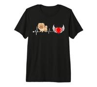 Chow Chow Dog Heartbeat Pulse Funny Puppy Lover T-Shirt Haut de Gamme