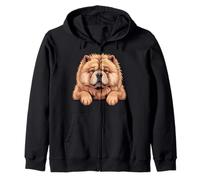 Chow Chow Drôle Peeking Pocket Puppy Dog Lover Sweat à Capuche