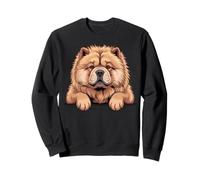 Chow Chow Drôle Peeking Pocket Puppy Dog Lover Sweatshirt