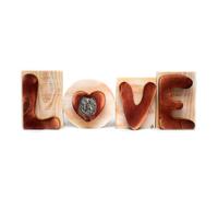 Chow-Chow - Panneau LOVE en bois, décoration intérieure avec un chien, charmant