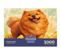 Chow Puzzles Divertissement Créatif Activités Familiales Stimulantes 1000 Stukjes Chien Casse-tête Qualité Premium pour Adultes 70x50cm/1000pcs