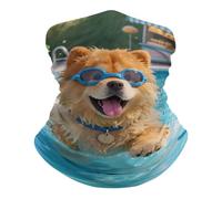Chow Real Prank Écharpe Demi-Visage Unisexe Bandeau Étanche À La Poussière Bande De Cheveux pour Vélo Course À Pied Élastique Cache-Col