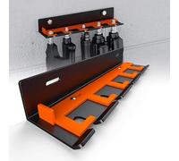 CHOWZZ Support à outils pneumatiques pour murs de garage et chariot à outils, support mural verrouillable pour outils pneumatiques pour outils de compresseur d'air, pistolet à ongles pneumatique, noir