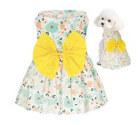 choyaxo Robe florale pour chien - Jupe mignonne - Robe d'été pour animal domestique - Vêtements pour chiots et petits chats