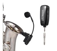 CHOYUE Ensemble récepteur de microphone sans fil pour saxophone 2,4 G, réduction du bruit, performances sur scène professionnelles en extérieur, réduction intelligente du bruit, microphone portable Pl