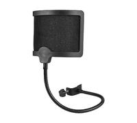 CHOYUE Filtre Anti-Pop Bop Net de Type U avec Arbre Flexible Filtre Acoustique Microphone Dédié au Bruit du Vent Net Pare-Vent Pare-Brise Studio Mic Shield d'isolation pour Microphone Radio