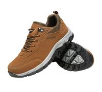 CHQS Chaussures de Marche Respirantes pour Hommes, Bon Soutien de la voûte Plantaire, Chaussures de randonnée pour Hommes, Chaussures orthopédiques pour Hommes (48,Brown)