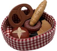 tanner DER KLEINE KAUFMANN 0616.2 Panier en Coton Articles de Boulangerie en Bois, Accessoires pour Magasin de Marchandises, Design Alimentaire, Multicolore